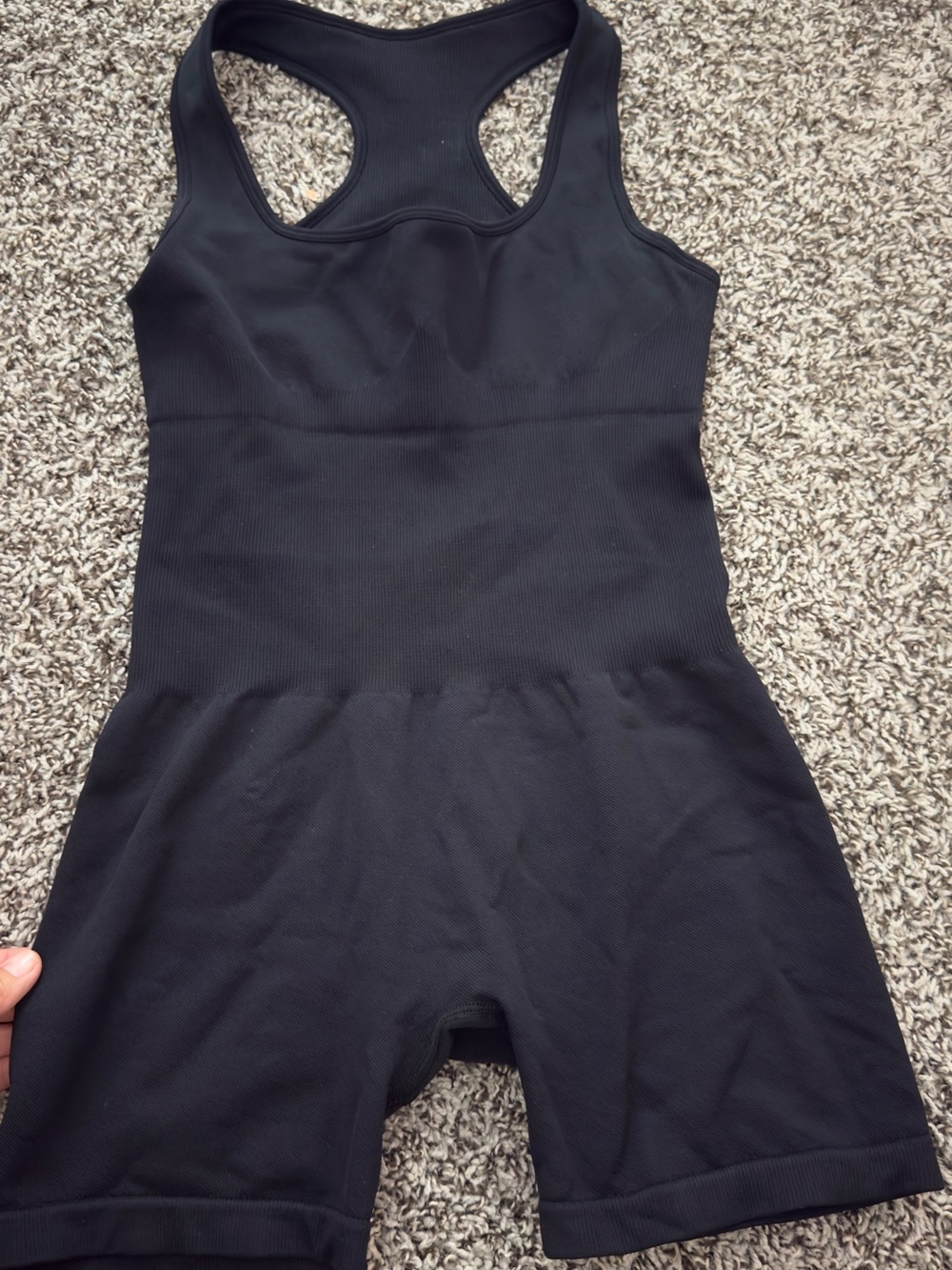 Amazon Black Athletic Romper Jumpsuit